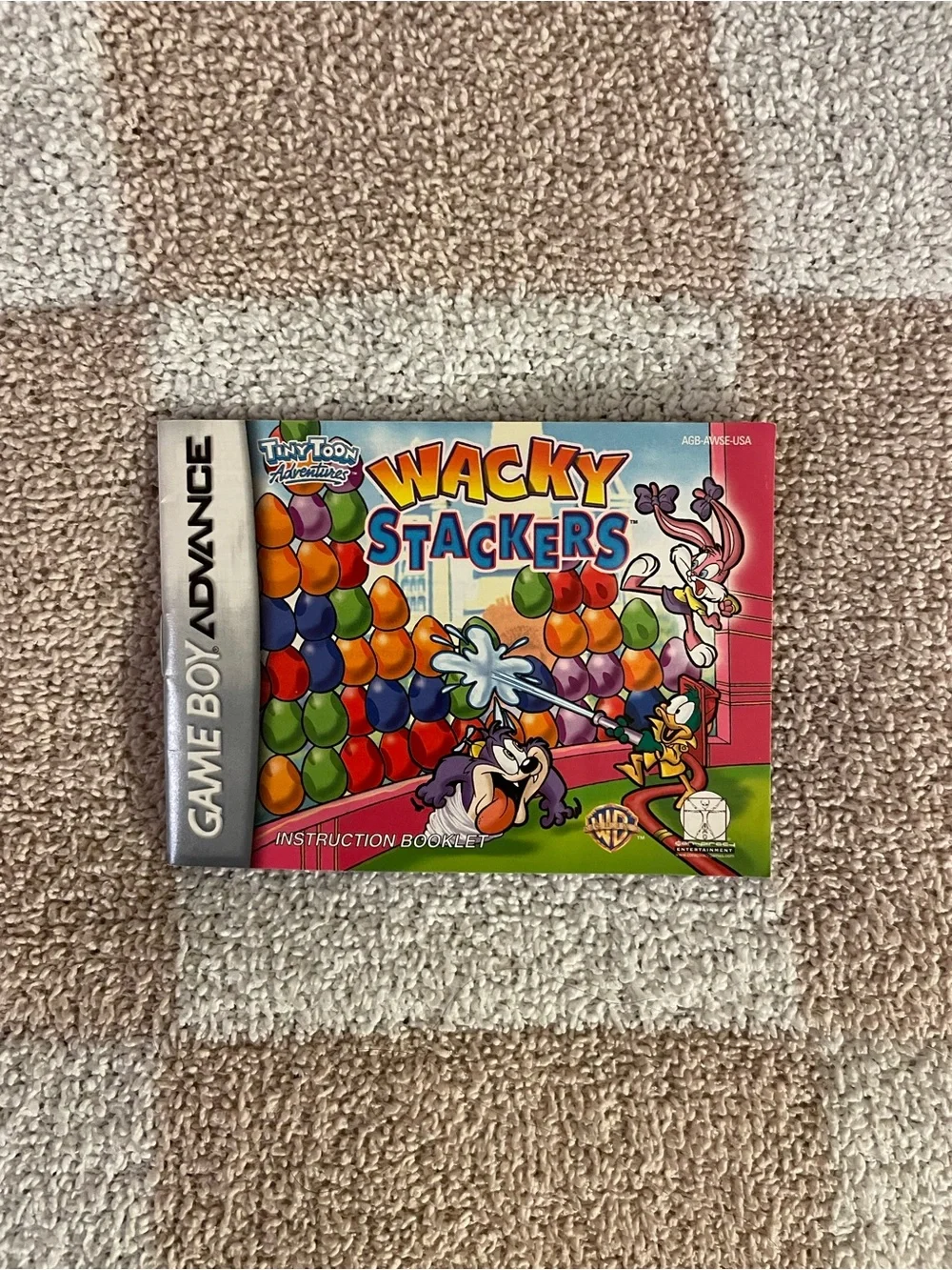 Gameboy Wacky Stackers Instruction Booklet manual